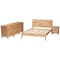 Baxton Studio Hosea Japandi Carved Honeycomb Natural King Size 4-Piece Bedroom Set 246-13620-13627-13622-13623-ZORO - alternate 8